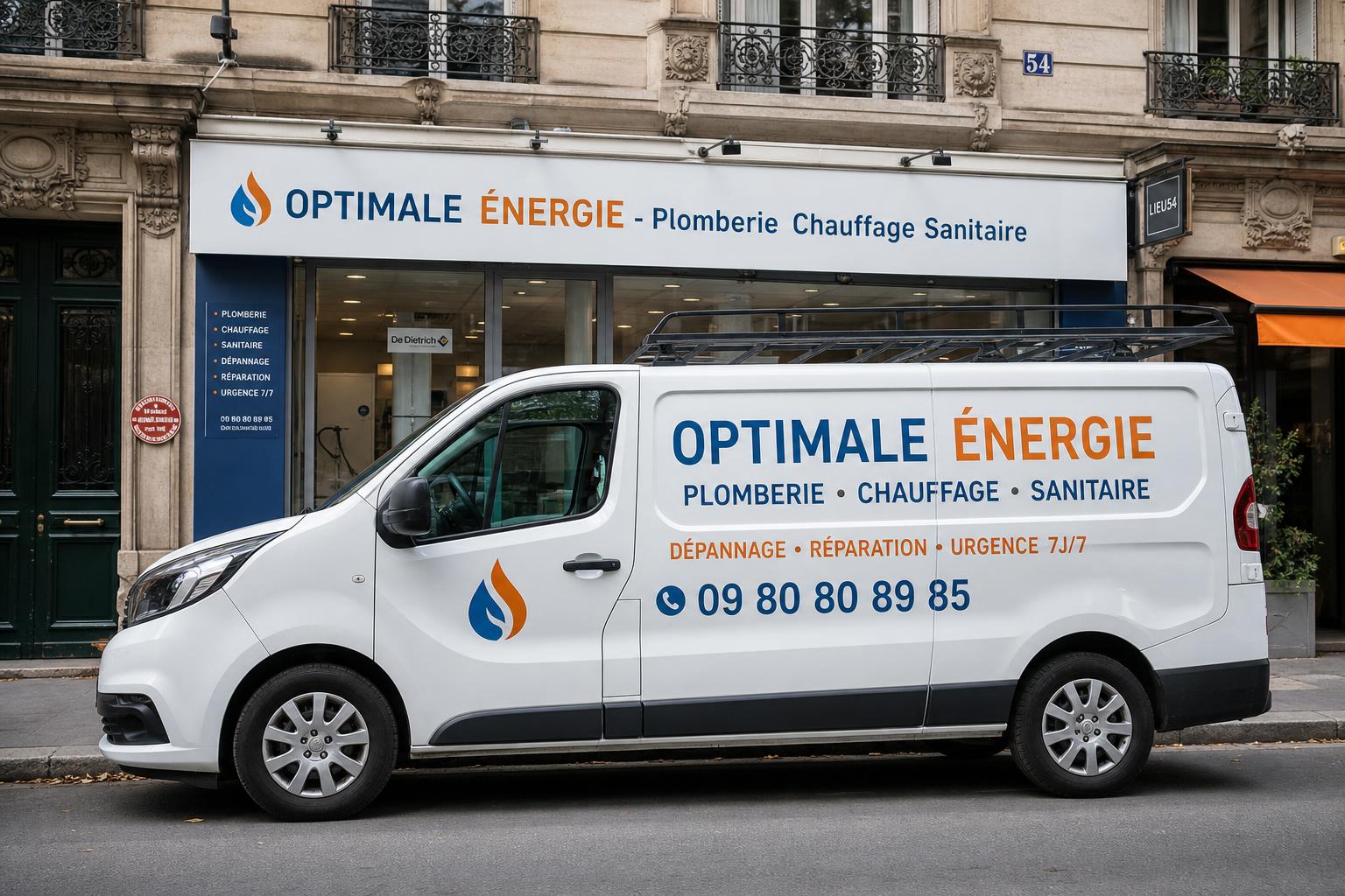 Plombier Optimale Énergie — sanibroyeur Paris 14e 75014